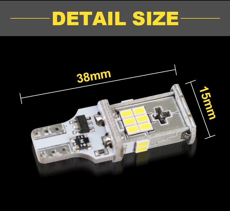 2 шт. T15 912 921 W16W светодиодный 28W 2835 SMD номерной знак светильник SMD 3020 чип авто светодиодные лампы для автомобиля запасной светильник 6000 К Белый Свет 12V 24V N44