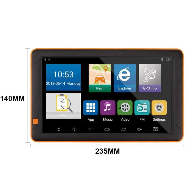 9in Bluetooth WiFi Android Автомобильный gps навигатор FM g-сенсор ночного видения AV в 512 М+ 16 г Поддержка камеры карта автомобиль gps грузовик