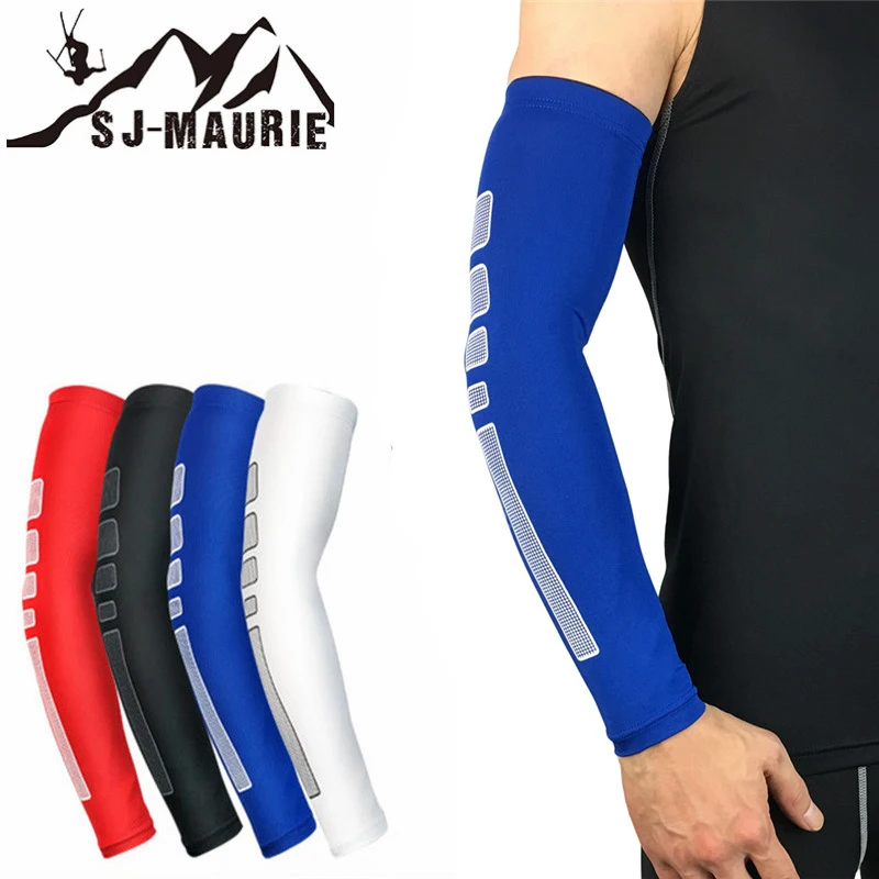 

2019 New Arm Warmers Quick Dry Running Arm Sleeves Elbow Pad Fitness Basketball Arm Pad Armguards Sports Cycling