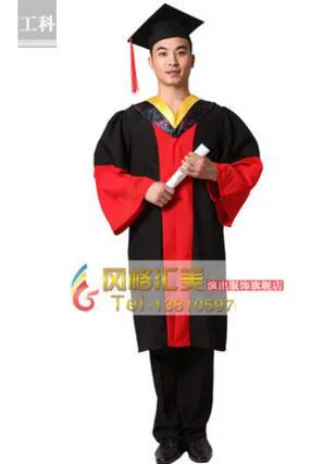 Doctor-градусный халат для студентов вузов доктор градусов платья одежда университетской выпускной церемонии - Цвет: Engineering
