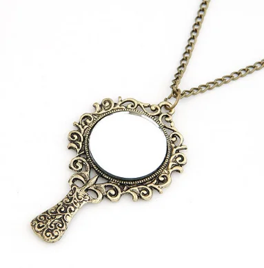6pcs Mirror pendant necklace 650*68*40mm Sweater chains 24G Ancient silver bronze | Украшения и аксессуары