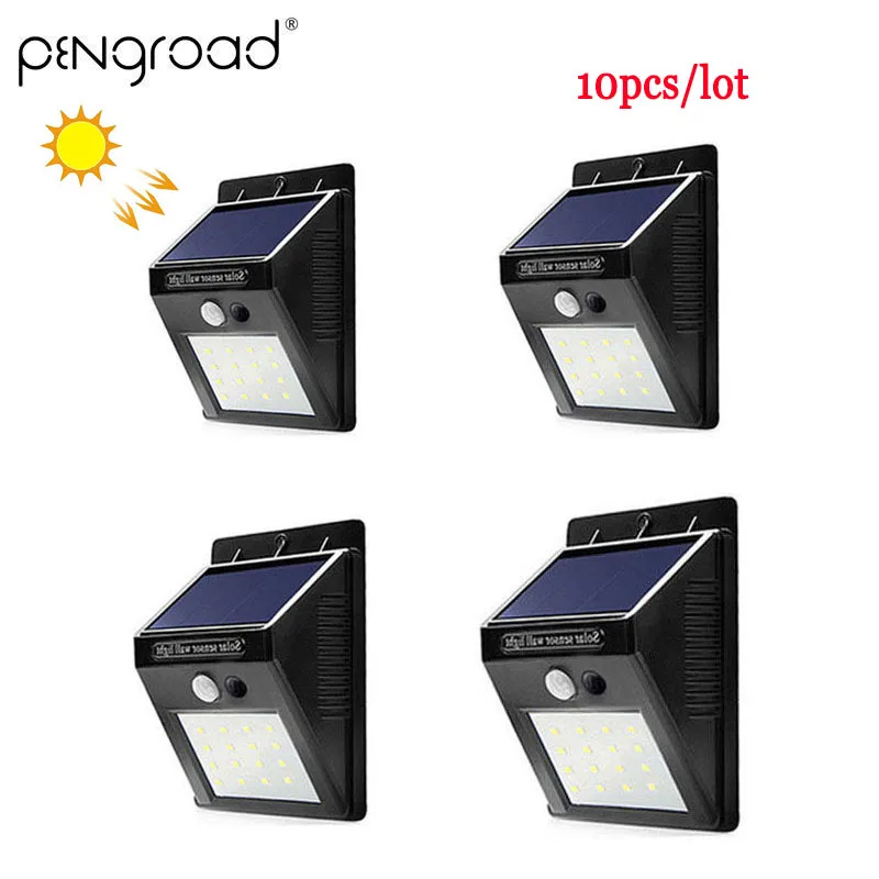 

Waterproof LED Solar Lamp 20 LED Garden Decoration Motion Sensor Solar Light Night Outdoor Security Fence Wall Light PD007
