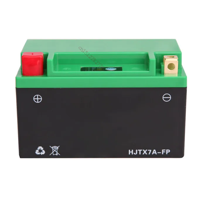 

12V X7A motorcycle start battery with BMS and more than 2000 times cycle life free shipment lead acid battery replacement