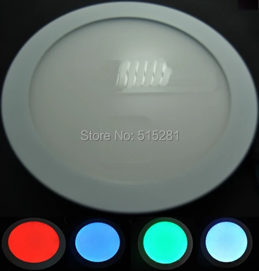 

BSOD RGB LED Panel Light Downlight 12V Ceiling Lamp with IR RGB Controller 12v 2A Adapter and 2pcs Fixture 12pcs/pack