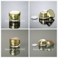 30 г Золотой глаз Форма Акриловая банка для дневной крем/ночной крем/крем для глаз/эссенция/гель/Увлажняющий косметическая упаковка пластиковая банка