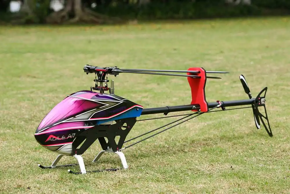 Новые поступления KDS AGILE A7 6CH 1370 мм 3D Flybarless 700 класс RC вертолет комплект и EBAR V2 гироскоп игрушки на дистанционном управлении