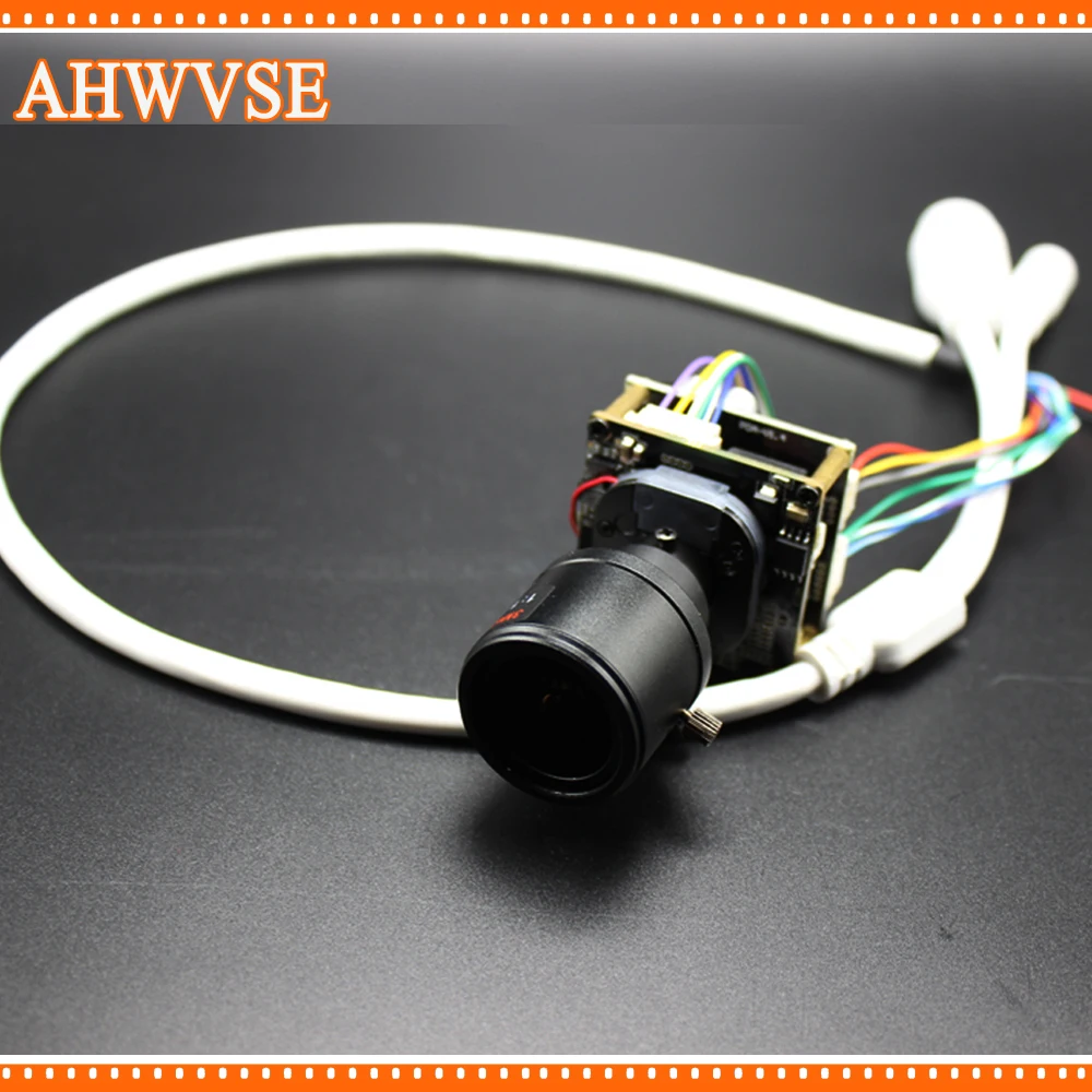 AHWVSE H.265 DIY CCTV POE ip камера модуль плата PCB с объективом 2 8 12 мм Hi3516E 1080P ONVIF H264 мобильный