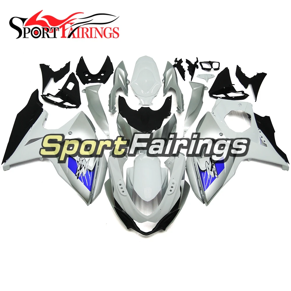 

Injection Fairings For Suzuki GSXR1000 K9 09 10 11 12 13 14 GSX-R1000 2009 - 2014 Motorcycle ABS Fairing Kit White Silver New