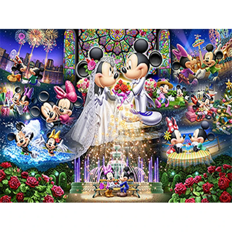 Diamond Painting Minnie Mouse wedding Lovely 5D Diy Diamond Painting ...