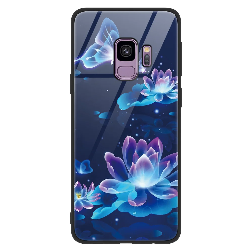 Ночной вид закаленное Стекло мягкие для Samsung Galaxy S8 S9 S10 плюс A50 S10E M10 M20 A70 A30 A20 A40 A8 A9 A7 Note 8 9 J4 чехол - Цвет: zihehua