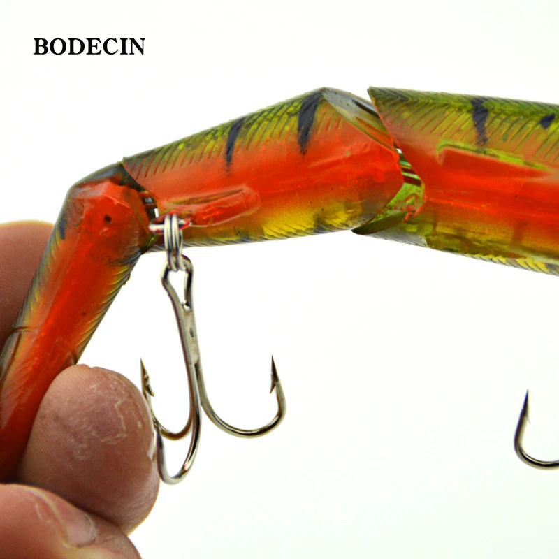 1pcs 127g 125mm Fishing Wobblers Lure Wobbler Lures Bait For Fish Peche 3 Segments Minnow Swimbait Hard Baits With Steel Ball (17)