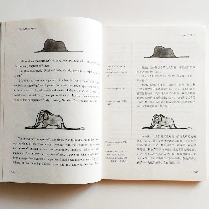 The Little Prince Bilingual Reading Book for Middle School Students English and Chinese The Little Prince Bilingual Reading Book for Middle School Students English and Chinese