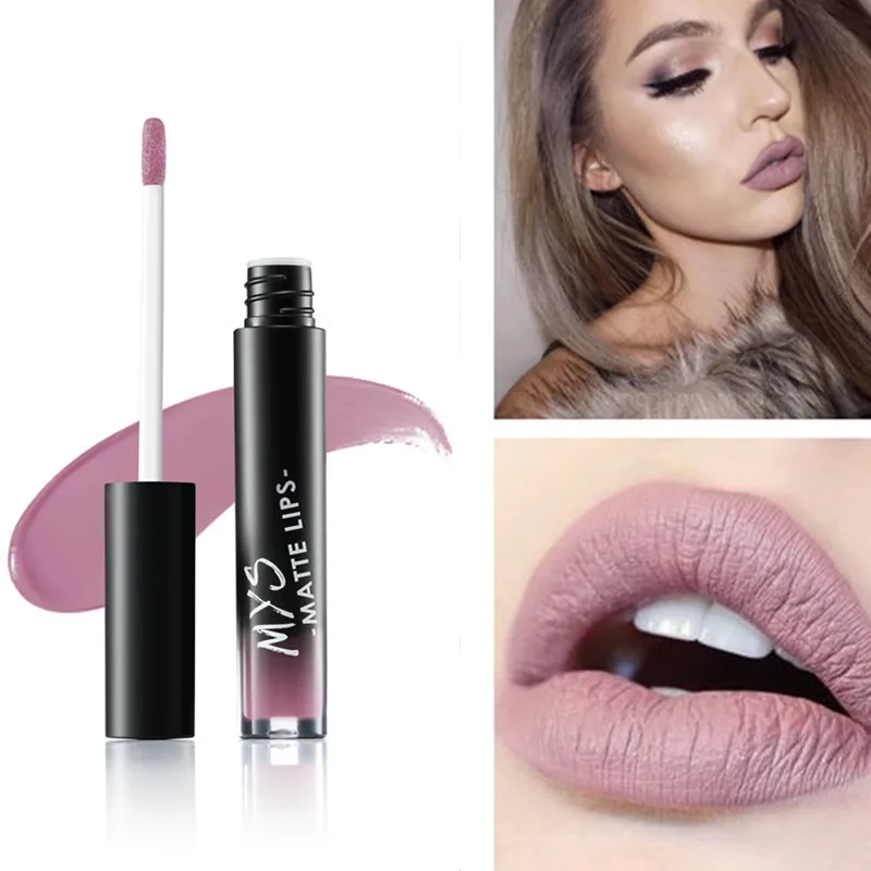 

Makeup Liquid tint Lipstick Hot Sexy Colors Lip batom Matte Lipstick Waterproof Long Lasting Lip Gloss Lip Kit Brown Nude Color