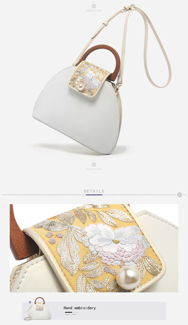 PMSIX вышивка сумки с цветами простые женские сумки из натуральной кожи через плечо элегантная женская сумка на плечо