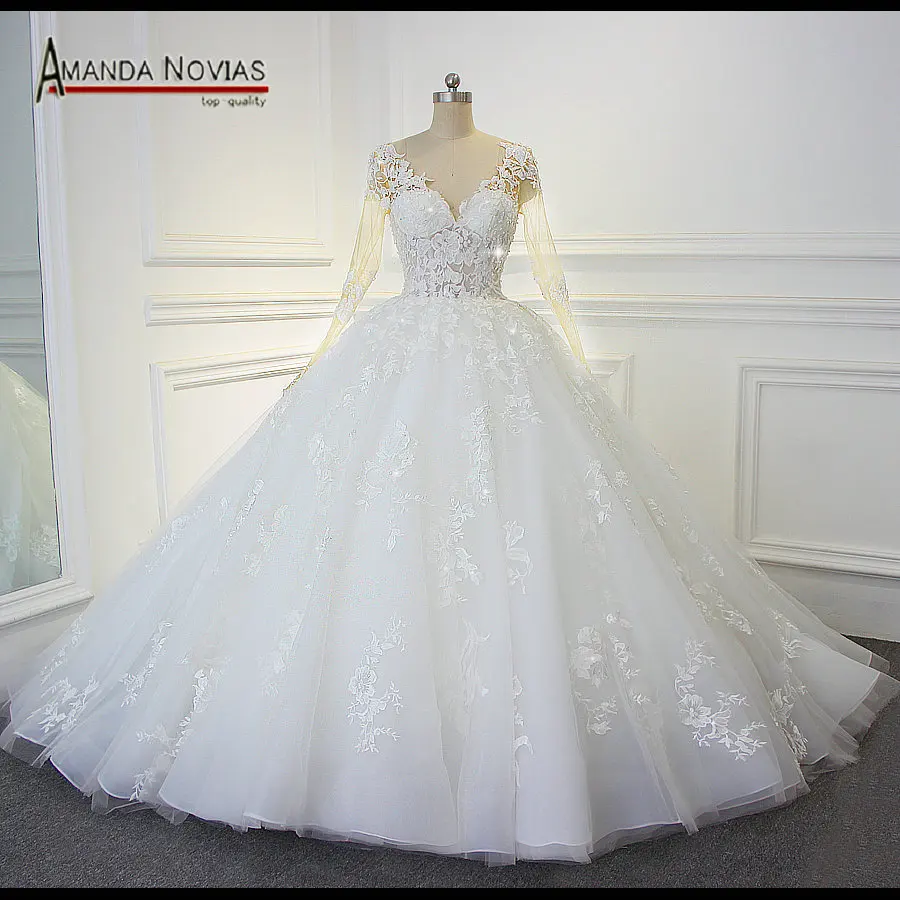 2017 Luxury Shinny Beading Bling Bling Wedding Dress Actual Photos Sexy ...