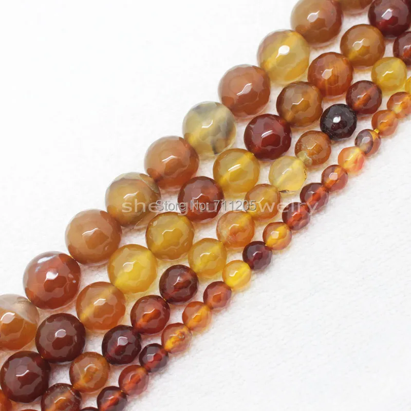 

Faceted agates 4,6,8,10,12mm Round Beads 14.5"/36cm,For DIY Jewelry making ,We provide mixed wholesale for all items!