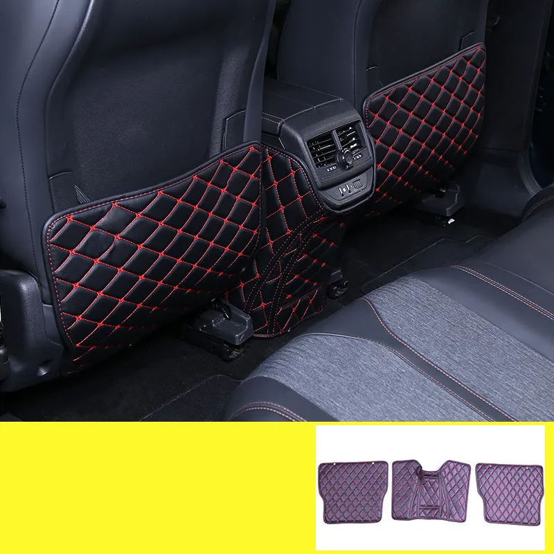 Защита для сидений, защита заднего сиденья, защита от ударов, Накладка для сиденья, Автомобильный интерьер, модифицированная для peugeot 5008 - Цвет: as picture 3pcs