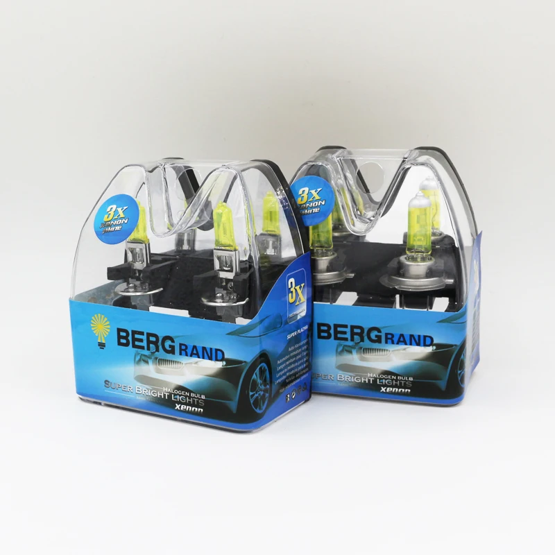 Yellow H7 Halogen Bulb 55W Yellow H1 Halogen Headlight Bulbs 2700k