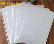 Free Shipping A4 Sublimation Blank Puzzle 10 pcs DIY Craft Jigsaw Puzzle