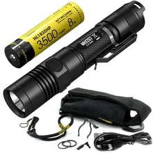 NITECORE 1000 люменов MH12GT+ 18650 аккумулятор USB Перезаряжаемый фонарик наружный поисково-спасательный портативный фонарь