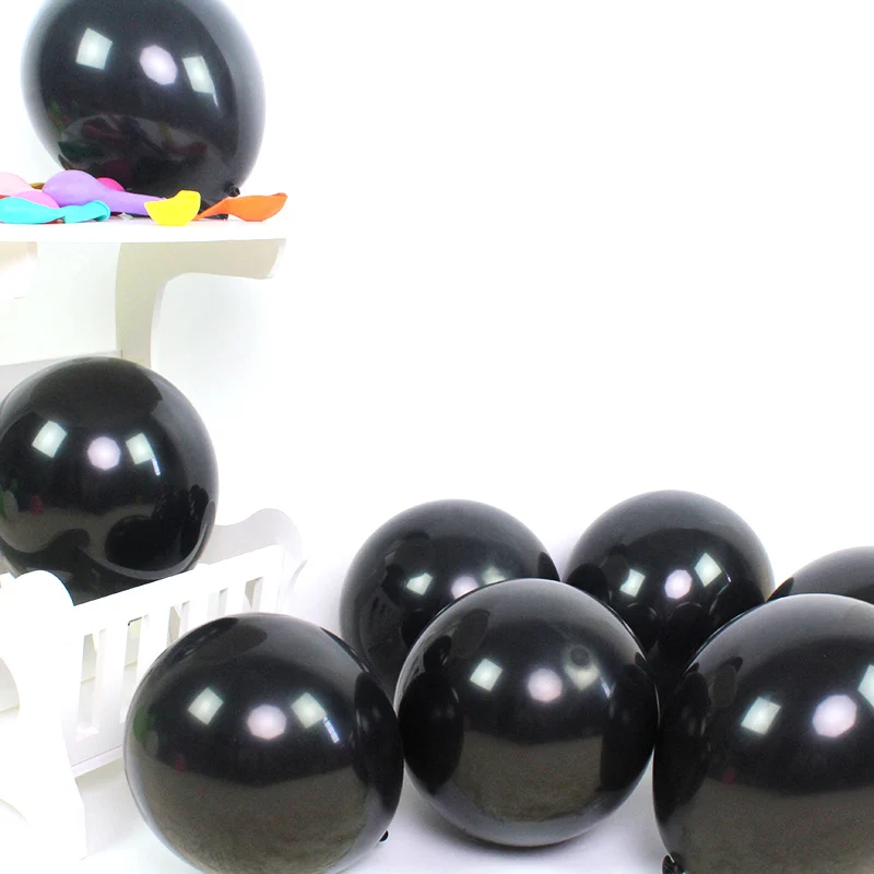 1 комплект футбольные вечерние воздушные шары из фольги, Барселона футбольная для футбола, из Джерси, украшение для мальчика на день рождения, детский надувной шар, товары для игрушек - Цвет: 10pcs 10inch black