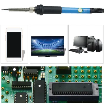 

Electric Adjustable Temperature Soldering Iron 220V 110V 60W Welding Solder Rework Station Heat Pencil Tips Repair Tool
