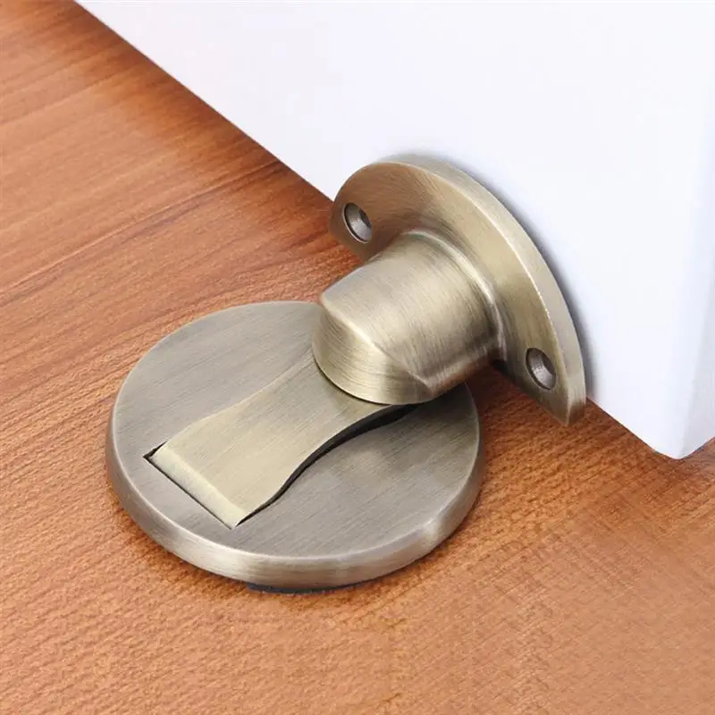 

Stainless Steel Strong Magnetic Door Stopper Suction Gate Supporting Hardware Powerful Mini Door Stop Nail-Free