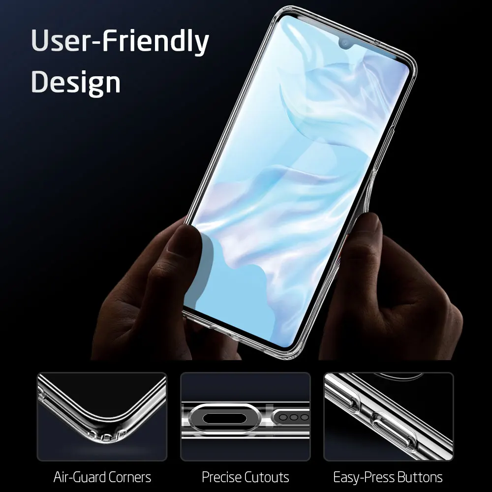 KISSCASE Luxus Gehärtetem Glas Telefon Fall Für HUAWEI P30/P30 Lite/P30 Pro Cases Fundas Transparen