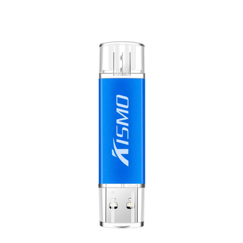 Kismo USB 2,0 флеш-накопитель 8 ГБ 16 ГБ 32 ГБ 64 ГБ android карта памяти OTG Micro USB флеш-накопитель для samsung S6 S7 Edge A3 A5 A7 - Цвет: Deep Blue