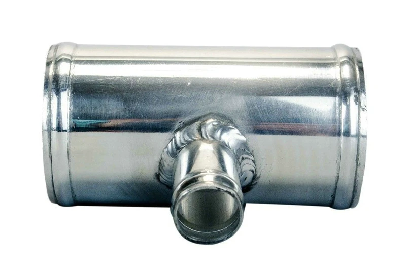 Válvula 57mm 2.25/" golpe Adaptador de aluminio T-Pipe Forma Tubo Para 25mm Od BOV