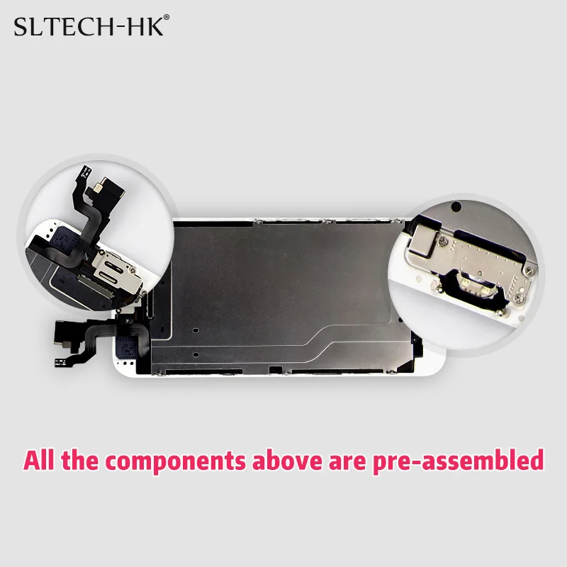 AAA+++ For iPhone 6 6S PLUS LCD Full Assembly With Camera Home Button Touch Screen For iPhone 5S Display Replacement Completed