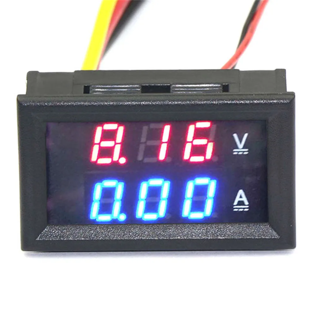 2in1 YB27VA 0 100V/5A Ammeter Voltmeter Digital DC Volt Amps Ampere Meter  Red/Blue Two color Diplay LED Tester 12V 24V-in Voltage Meters from Tools  on ...