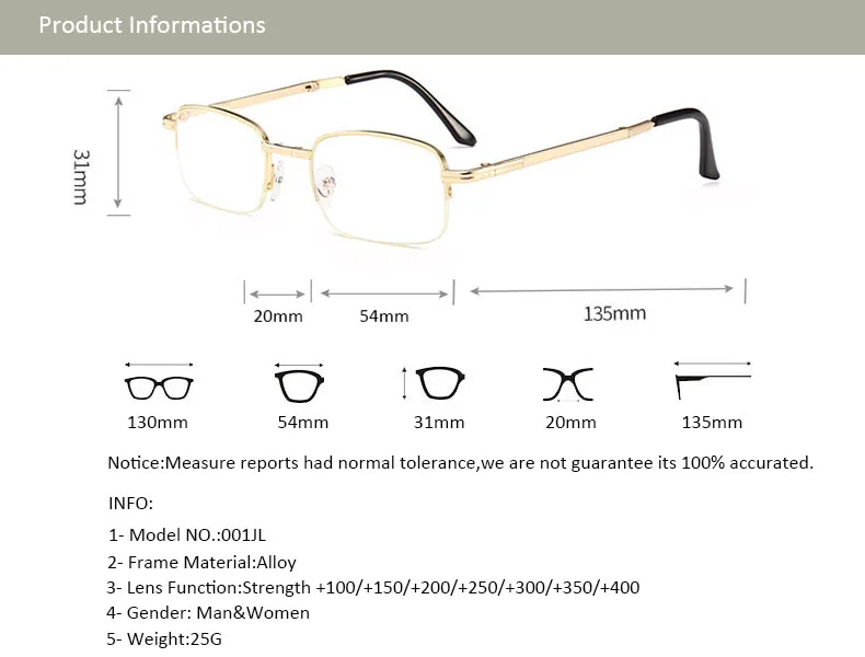 Новинка, женские и мужские очки, металлическая оправа, складные линзы, анти-синий светильник, очки для чтения с очками, чехол+ 1,0 1,5 2 2,5 3 3,5 4