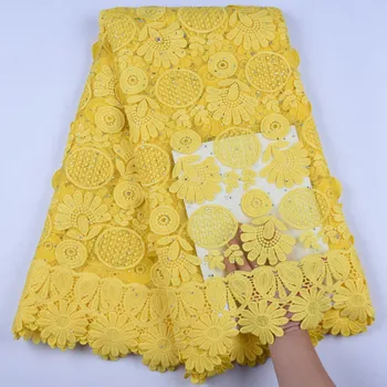 

New Design 3D Flower African Lace Fabric Milk Silk Lace High Quality French Lace Fabric Nigerian Lace Fabric Wedding Sewing1641B