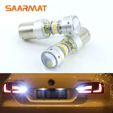 2x супер яркий 6000K белый светодиодный светильник для резервного копирования Обратный светильник 1156 P21W для VW touran polo jetta mk6 mk7 LAVIDA