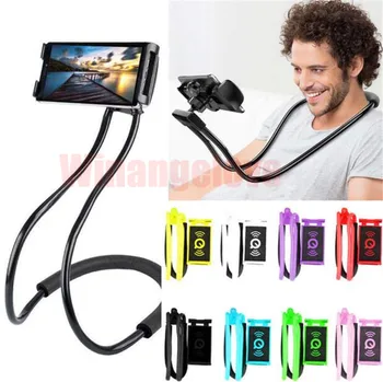

200pcs Flexible Mobile Phone Holder Support Lazy Hanging Neck Phones Stand Bracket for iPhone Xiaomi Huawei
