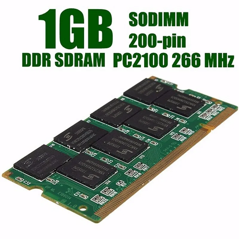 Оптовая продажа Price1GB DDR3 PC2100 SODIMM 200-pin 266 мГц 200PIN ноутбука Тетрадь памяти Оперативная память Высокое качество