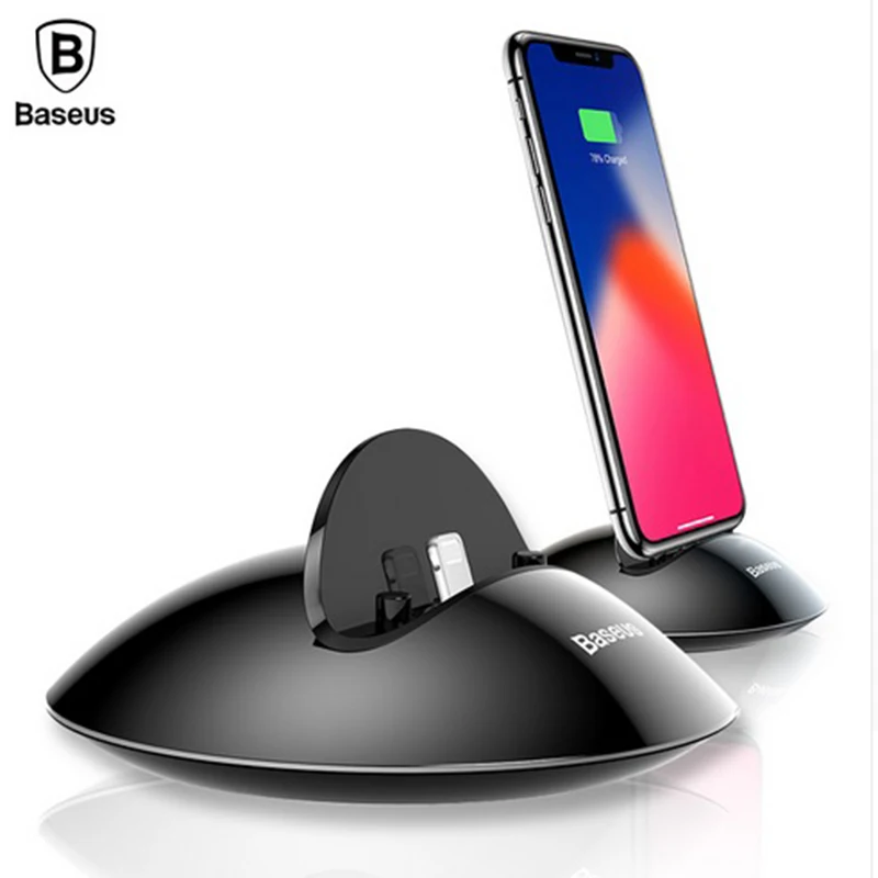 Baseus Charging Dock Station For iPhone X 8 7 6 6s Plus 5 5s se Desktop