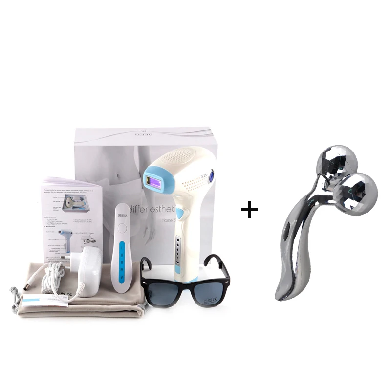 

DEESS Permanent Laser Epilator IPL Hair Removal Depilatory Rechargeable Full Body Use Remove Acne and wrinkle With 3D roller