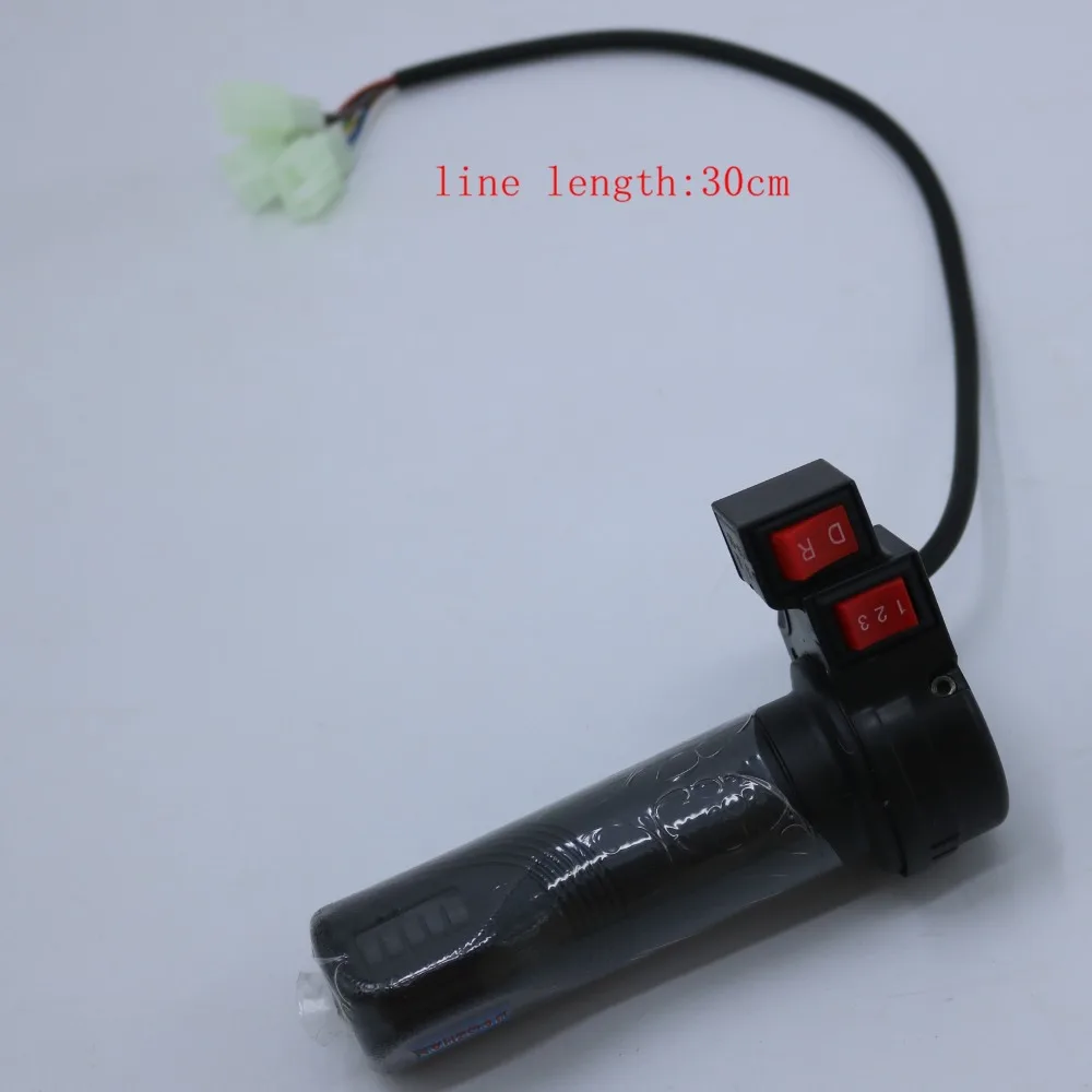 Clearance EVfitting electric bike scooter tricycle gas handle ebike throttle with 3 speed&Reverse switches button 7