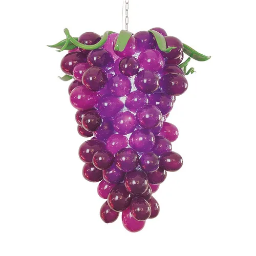 

Pretty Grapes Style Mini Murano Glass Purple Chandelier,LR1130