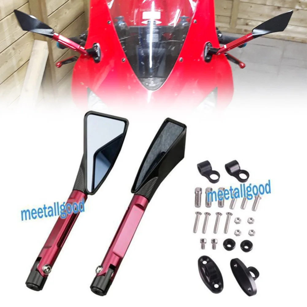 CNC Rear View Side Mirror Rearview Wing Mirrors Assembly For Kawasaki