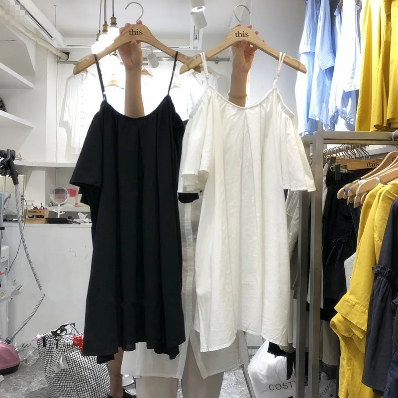 Womens-Thin-Strap-Dress-Slash-Neck-Above-Knee-Ruffled-Short-Sleeve-Vestidos-Mujer-Off-shoulder-Cotton-Beach-Summer-Dresses-Female-2018 (7)