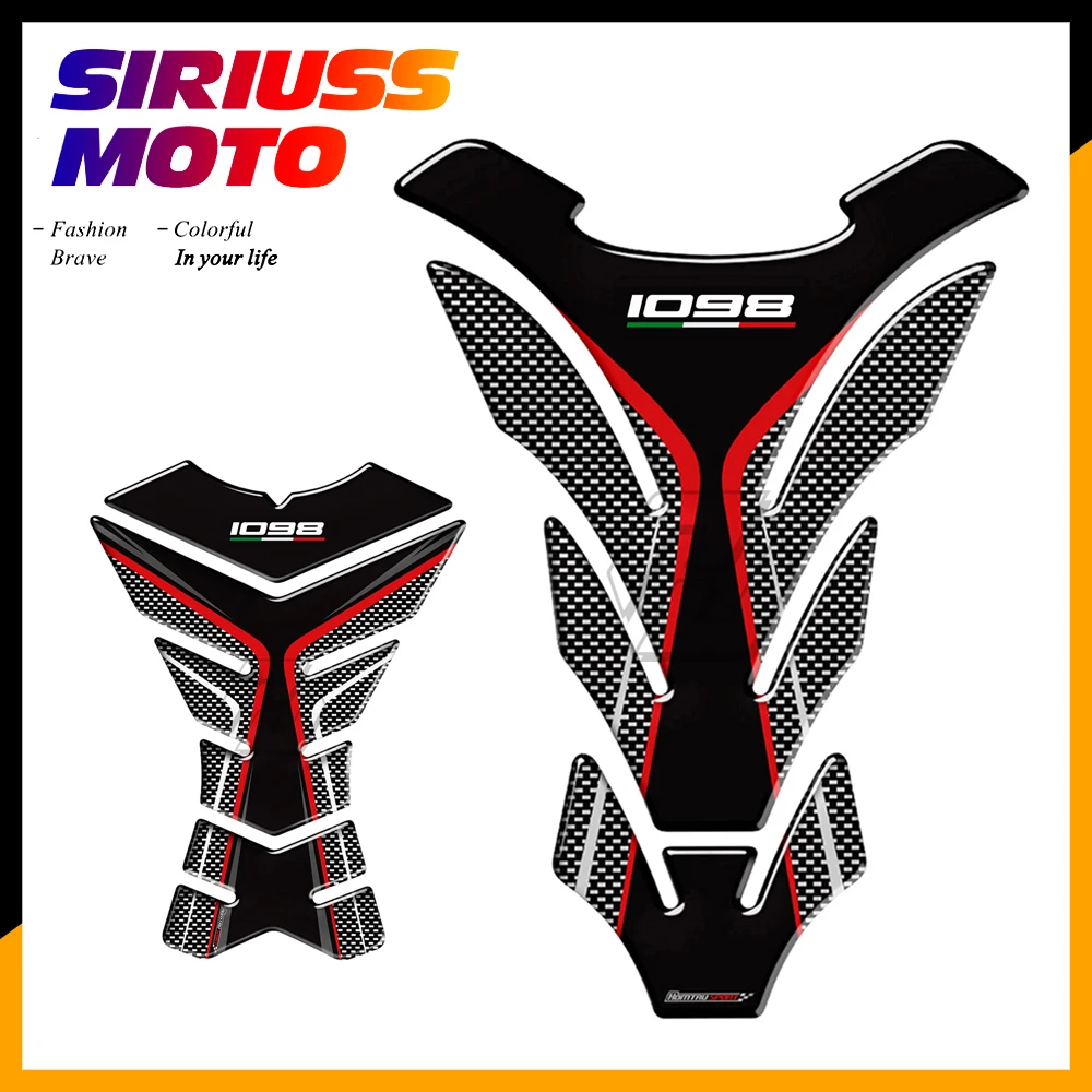 

3D Motorcycle Tank Pad Protector Case for Ducati Streetfighter 1098 1098R 1098S Tankpad Decals