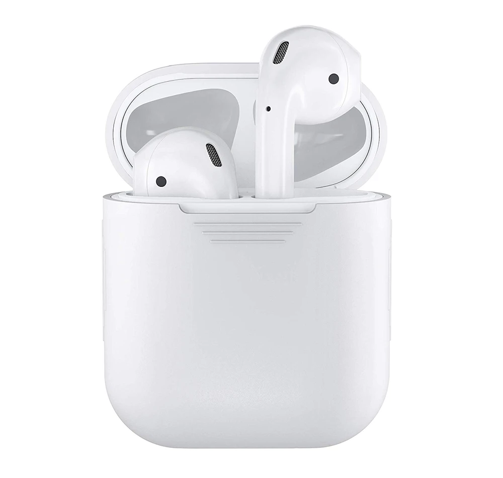 Мягкий силикон для AirPods Bluetooth беспроводные наушники чехол Защитный чехол для Apple Air Pods зарядная коробка Acce