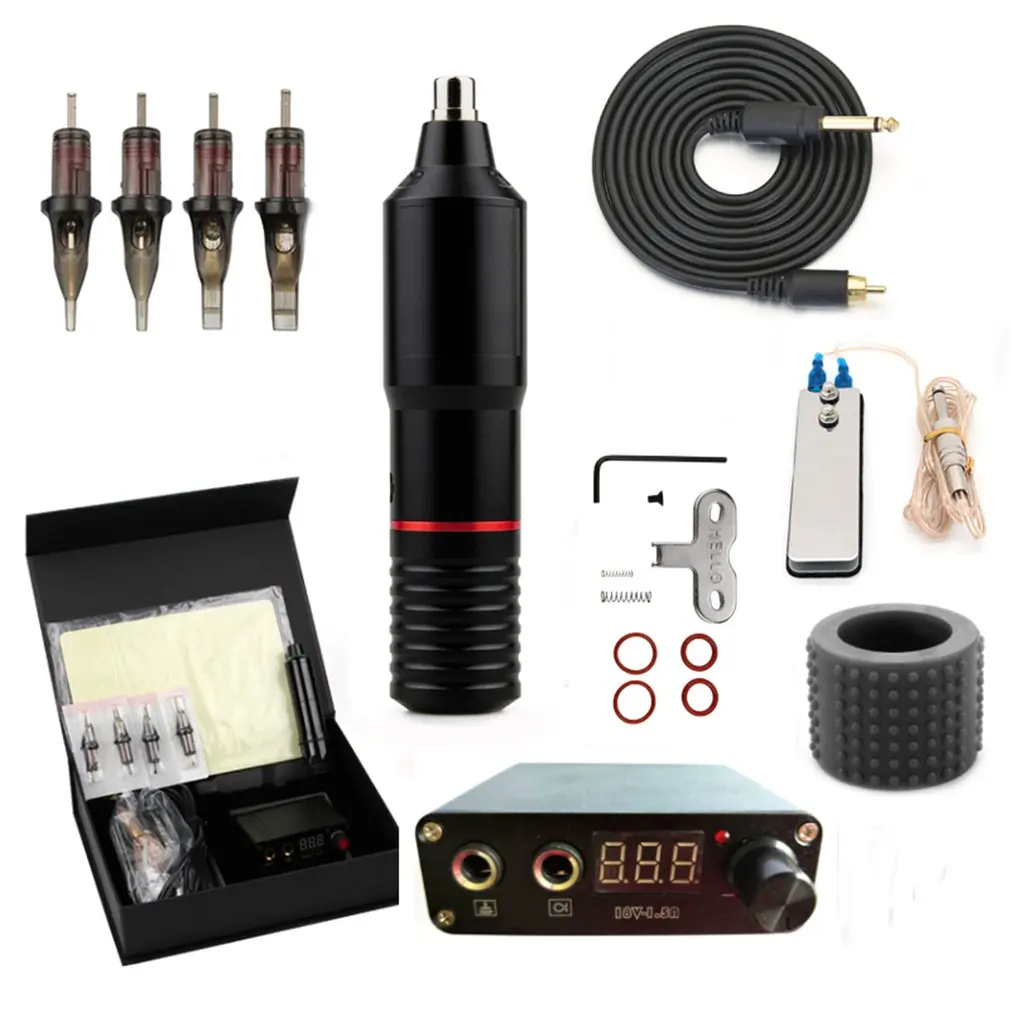 

Professional Tattoo Rotary Pen Machine Complete Tattoo Kits Mini Power Set Tattoo Studio Supplies Hot Sale