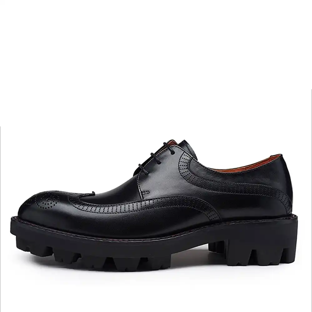Sipriks Mens Genuine Leather Shoes 
