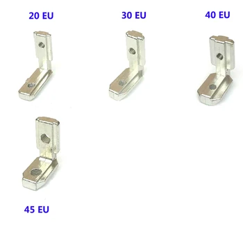 

5PCS T Slot L-Shape Aluminum Profile Interior Corner Connector Joint Bracket for 2020 3030 4040 4545 EU Alu-profile with screws