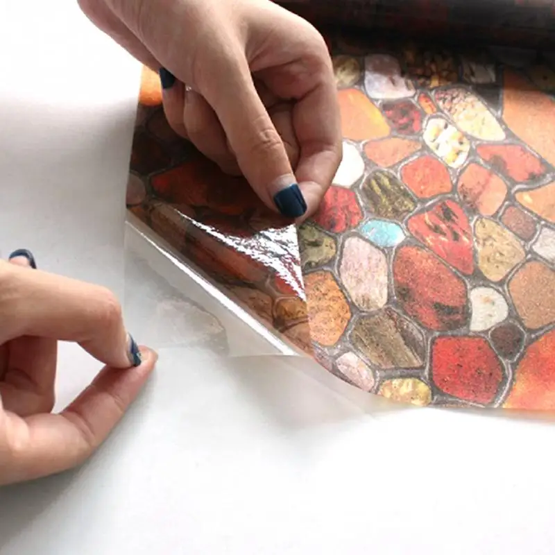 Цветной камень статическая оконная пленка для конфиденциальности Наклейка на