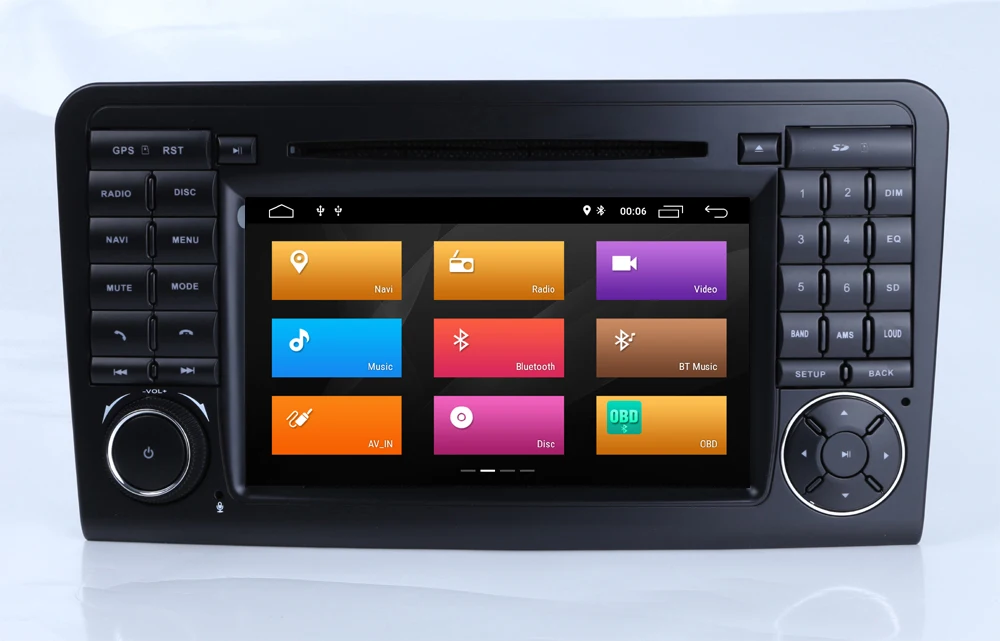 7''Android 9.0 Quad Core Car DVD GPS Player For Mercedes Benz ML CLASS W164 ML350 ML430 ML450 ML500 GL CLASS X164 BT Canbus USB
